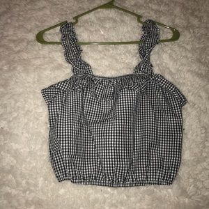 Checked tank top